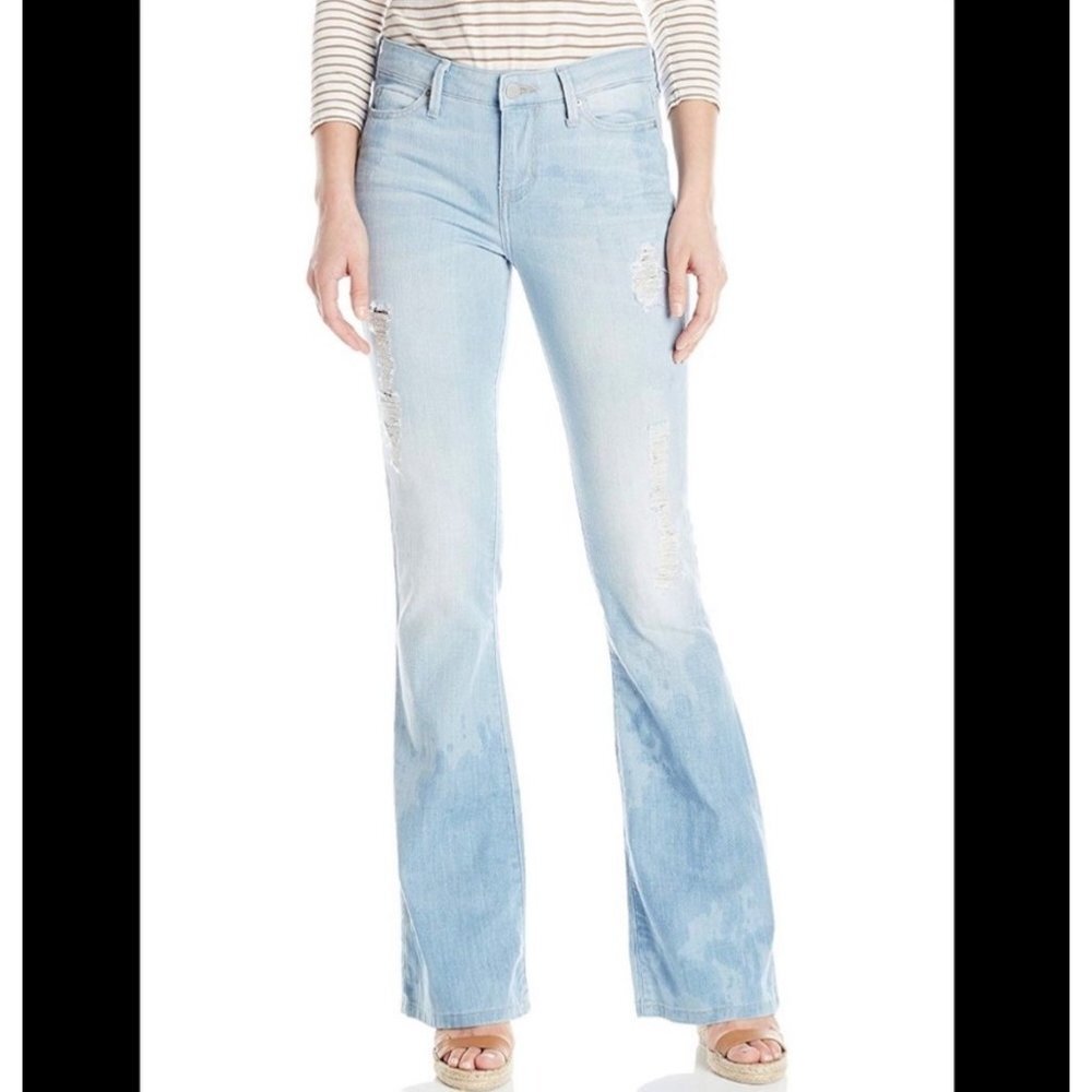 Calvin Klein Bourges Flared Y2K low‎ rise jeans sz 30